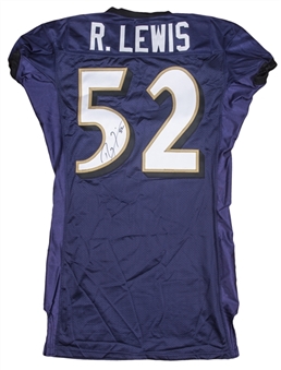 2009 Ray Lewis Team Issued and Signed Baltimore Ravens Home Jersey (NFL-PSA/DNA)
